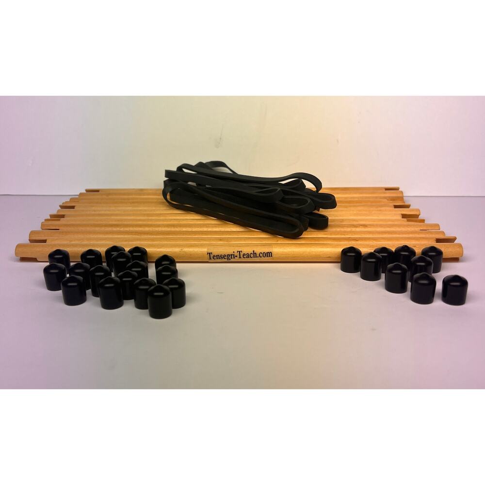 Tensegri-Teach Tensegrity Kit Wooden Rods Elastic Bands STEM Geometry Learning